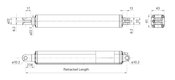 High-quality Aluminum Actuator DC 24V 3000N IP66 for Greenhouse Building Ventilation