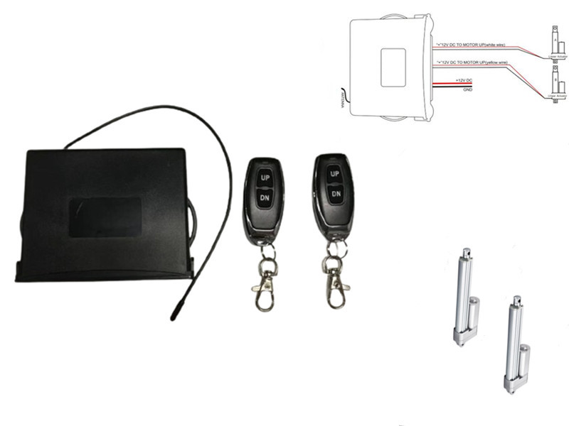 Linear Actuators 2 CH Remote Controller DC12V for Lifting Columns Heavy Actuators