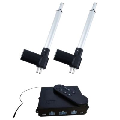 저소음 DC 모터 구동 선형 액추에이터 24V 6000N 힘 IP43 W/ 리미트 스위치