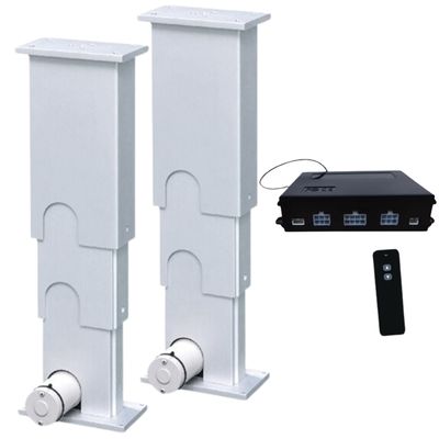 2000N 3단계 망원경 DC 전기 실린더 홀 효과 동기화 제어 시스템